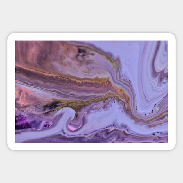 Purple Geode Marble Sticker by NewburyBoutique